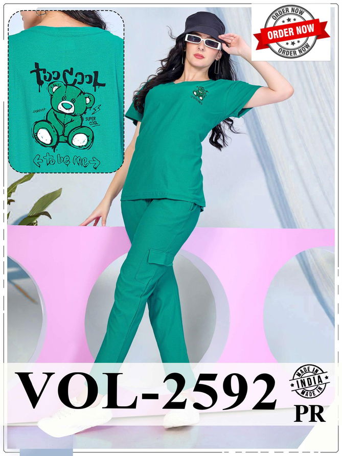 Vol 2592 Summer Special Shinker Hosiery Cotton Night Suit Wholesale Price In Surat
